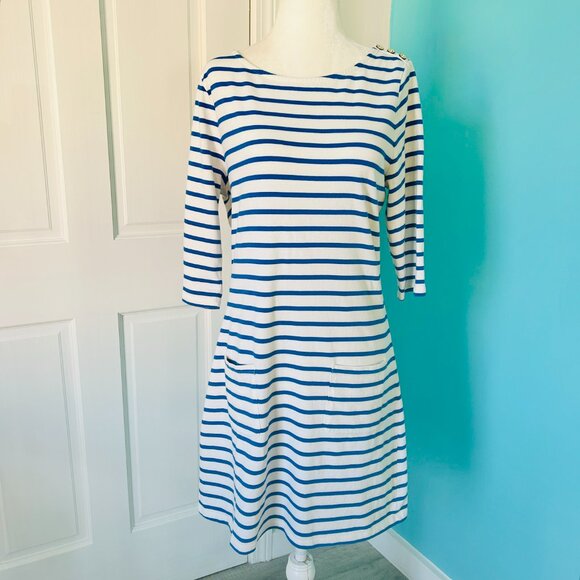 Boden Boat Neck Nautical T Shirt Dress (size 8) - Picture 1 of 13